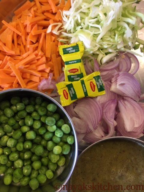 Ingredients for Coriander stalks pulao