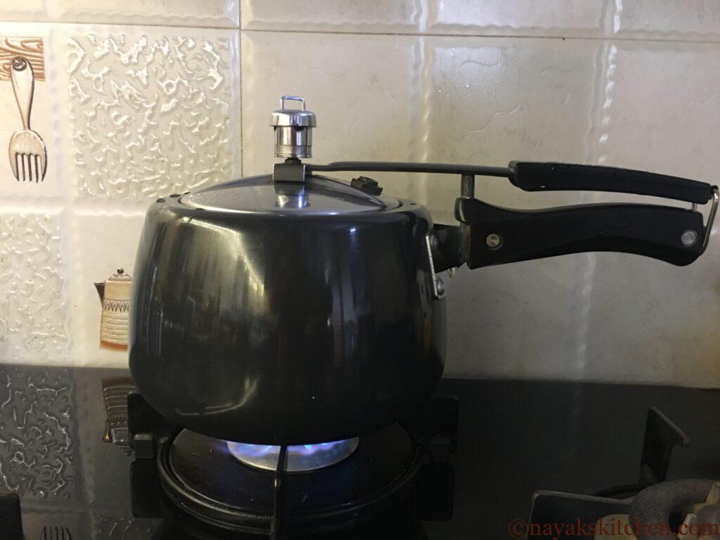 Cooking masoor in a pressure cooker