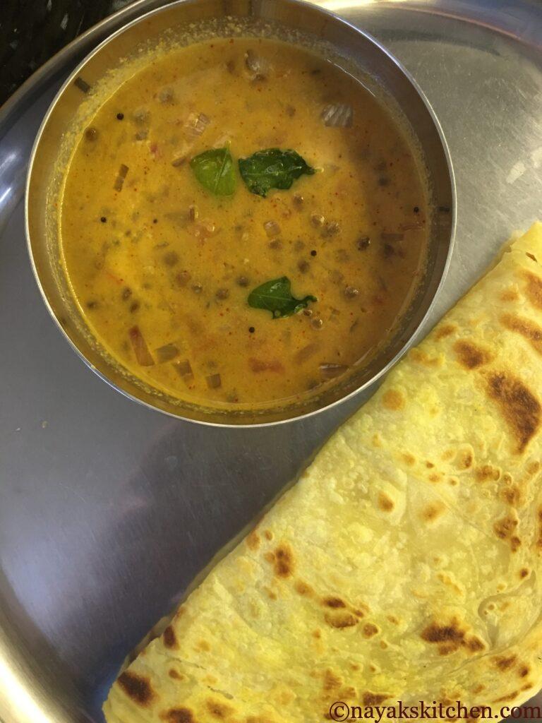 Masoor Tonak served with paratha