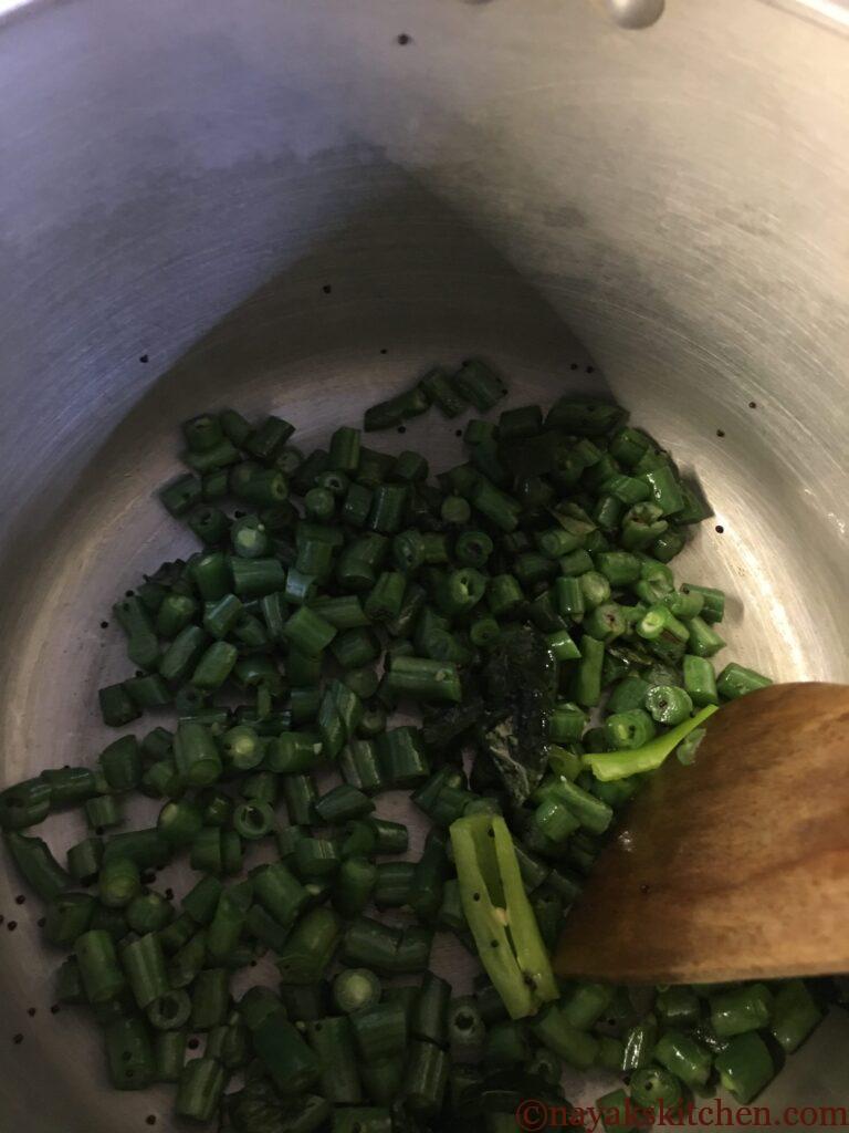 French beans change colour after sometime