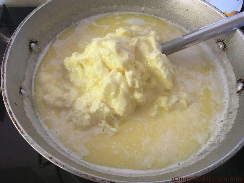 Melting butter