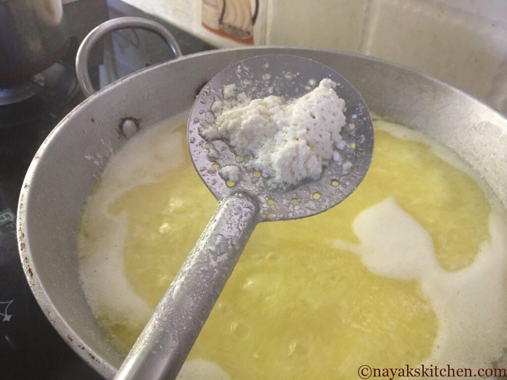 Removing milk solids settling at the bottom