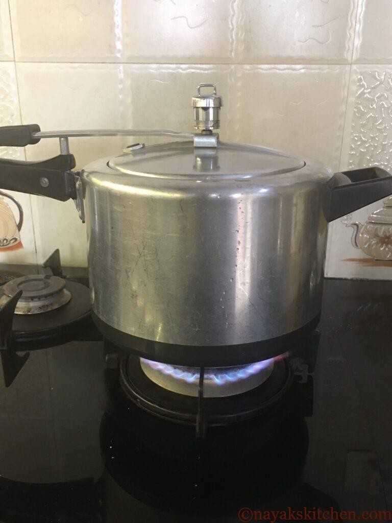 Pressure cooking potatoes