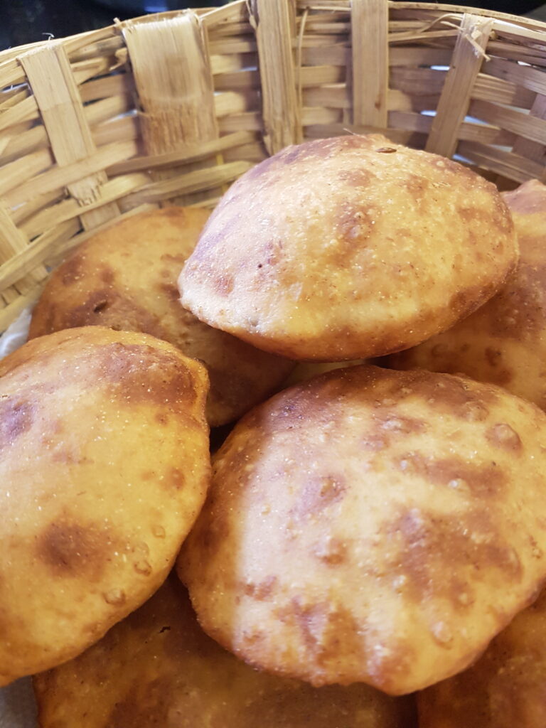 Closeup of goan buns