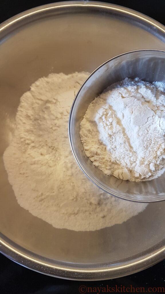 Adding maida to rice flour