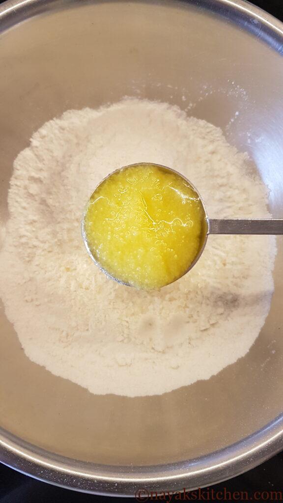 Adding ghee