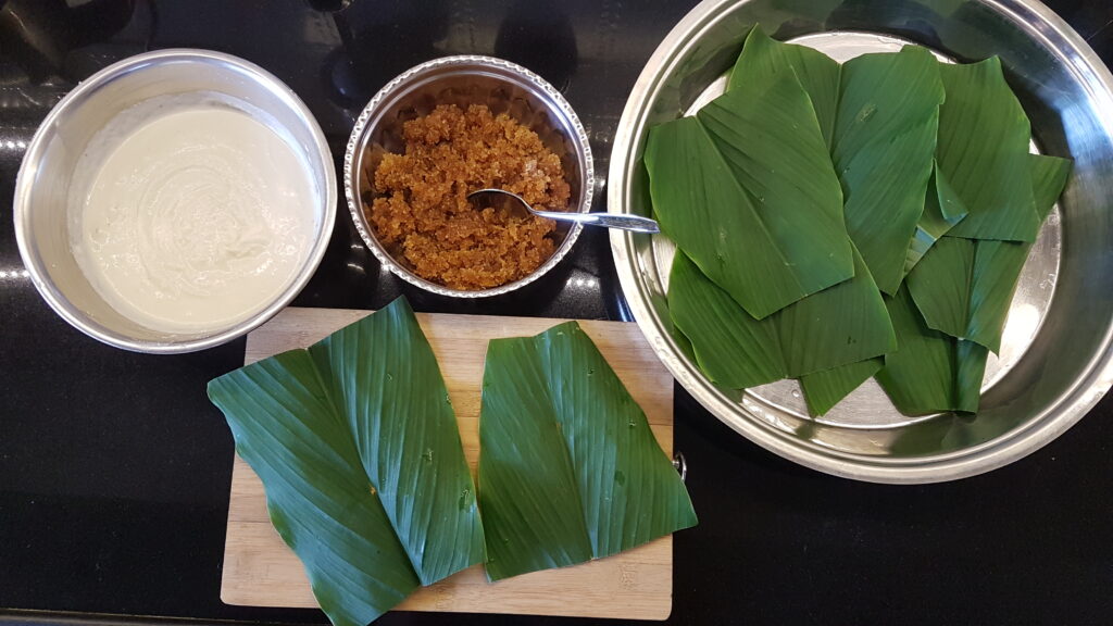 Getting everything ready to prepare patoleo