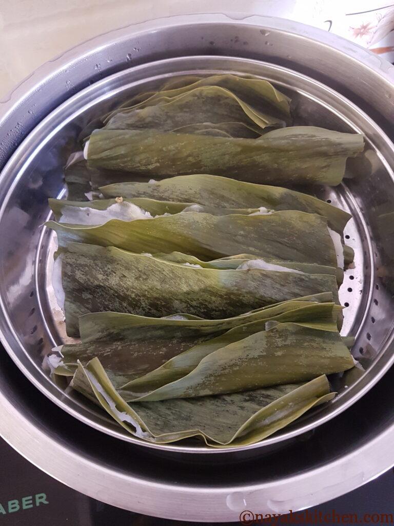 Steamed patoleo ready to serve!