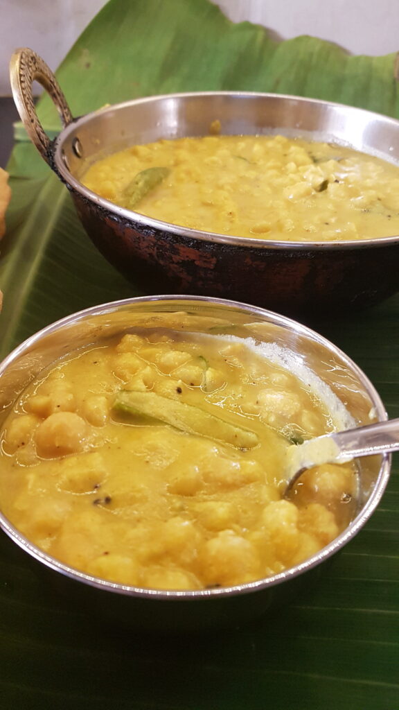 Chanyachi usal served in a bowl