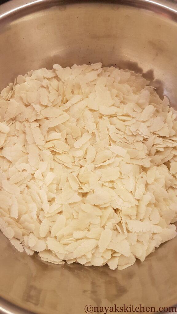 Beaten rice/poha/aval for sweet poha recipe