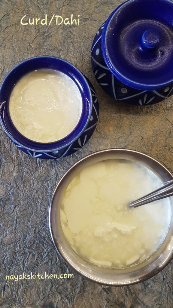 Homemade curd
