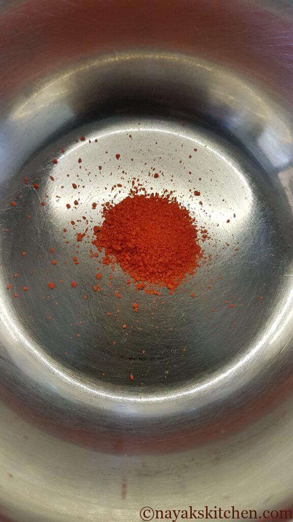 Food colour 'kesari'