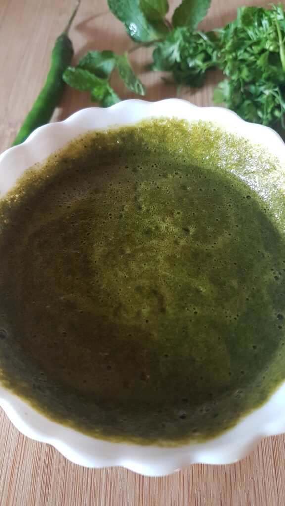 Green chutney for chaats
