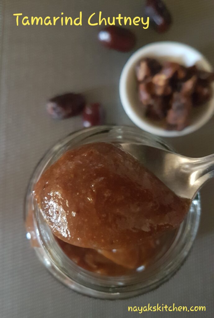 Sweet, sour, tangy tamarind date chutney