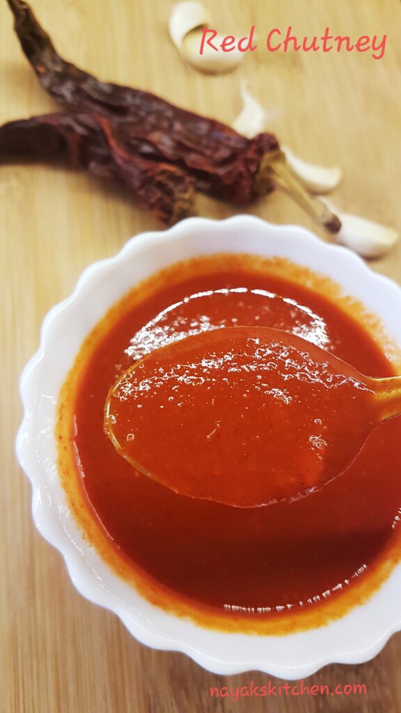 Red Chutney in a bowl
