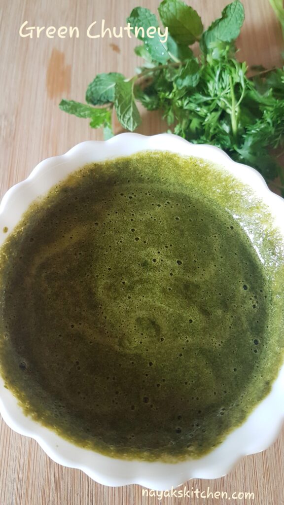 Green Chutney for chaats