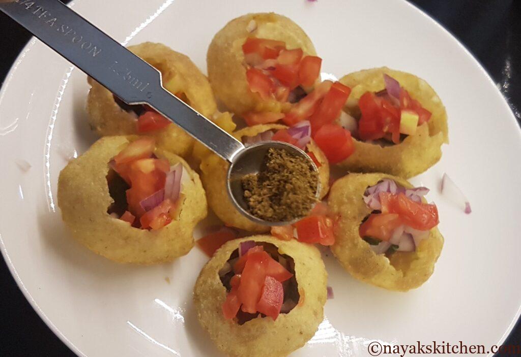 Sprinkling jeera powder