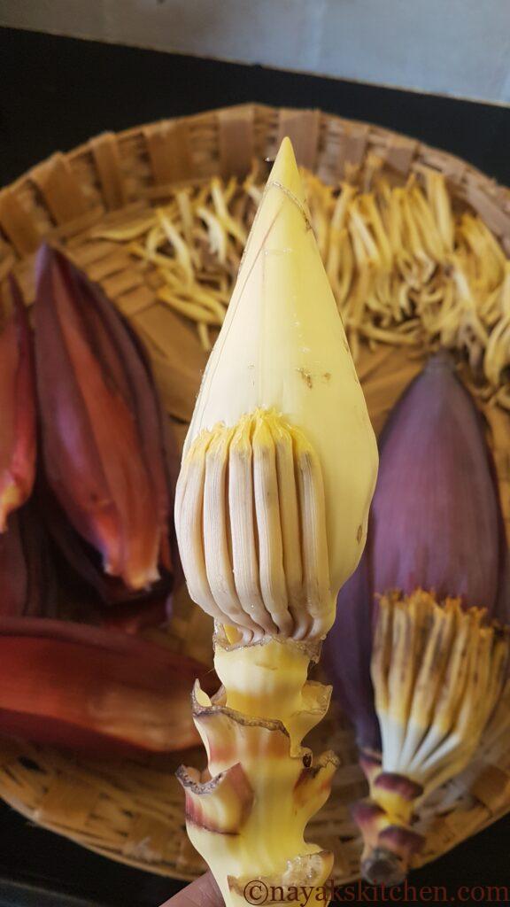 Core of the banana flower