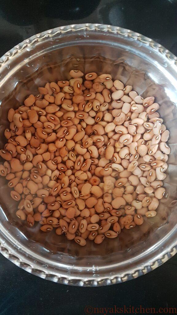 Soaking Alsane or Red Cow peas