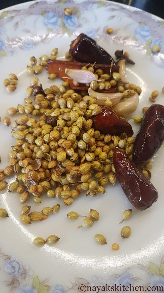 Roasted spices for tonak