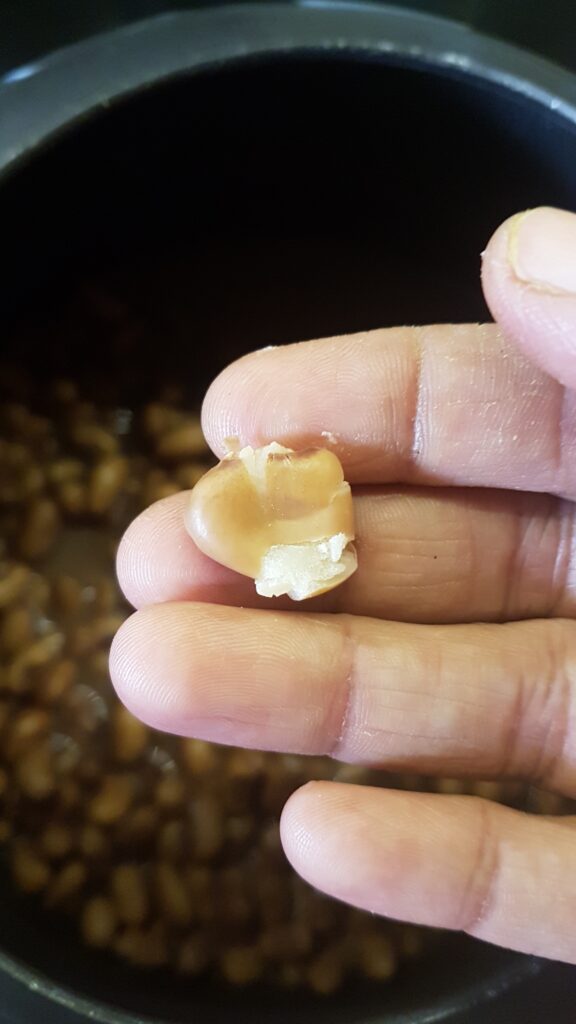 Well cooked alsane, soft when pressed