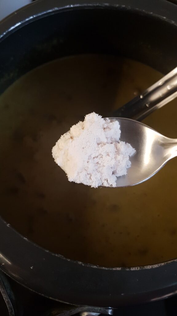 Adding salt to alsanyache tonak