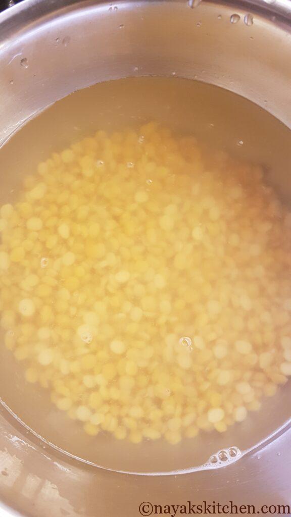 Soaked chana dal