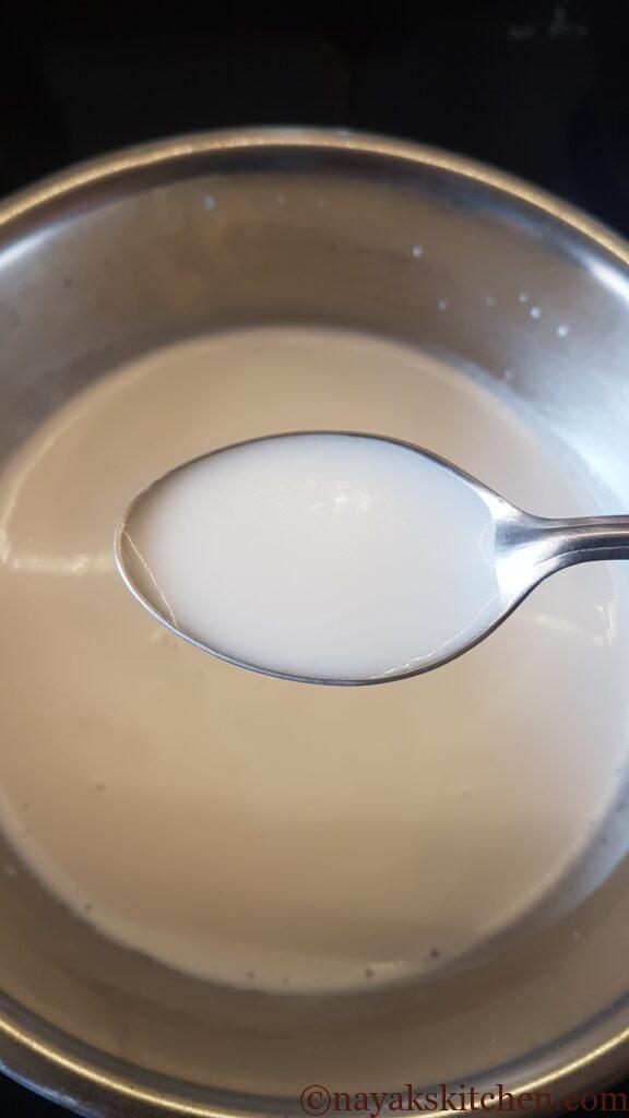 Thick coconut milk