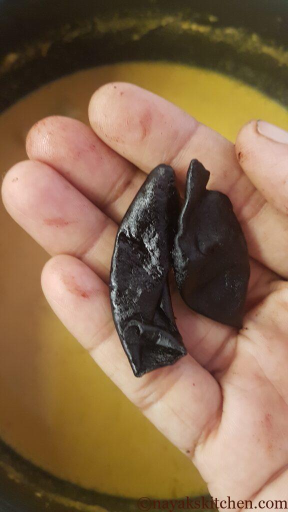 Adding kokum to curry