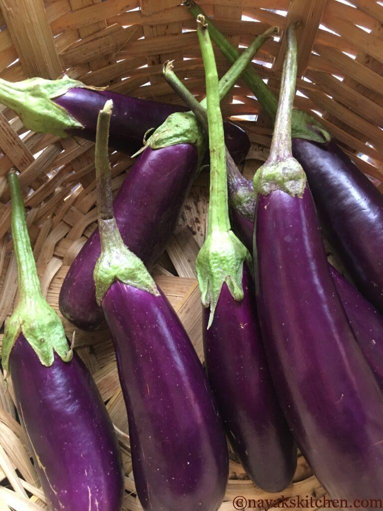 Brinjals in a basket