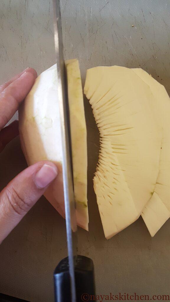 Sliced breadfruit