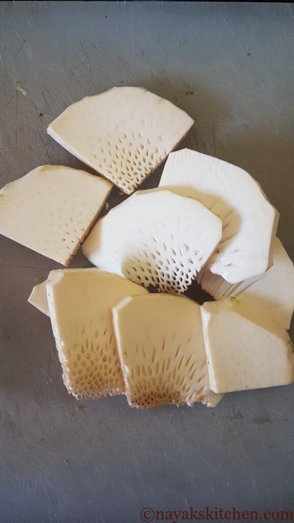 Pieces of breadfruit