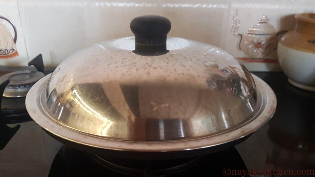 Cover and cook breadfruit