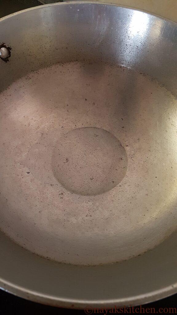 Heating oil for roasting