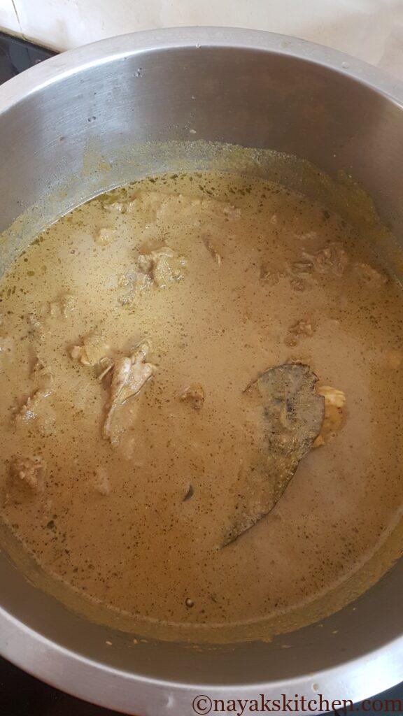 Mixing everything to combine well