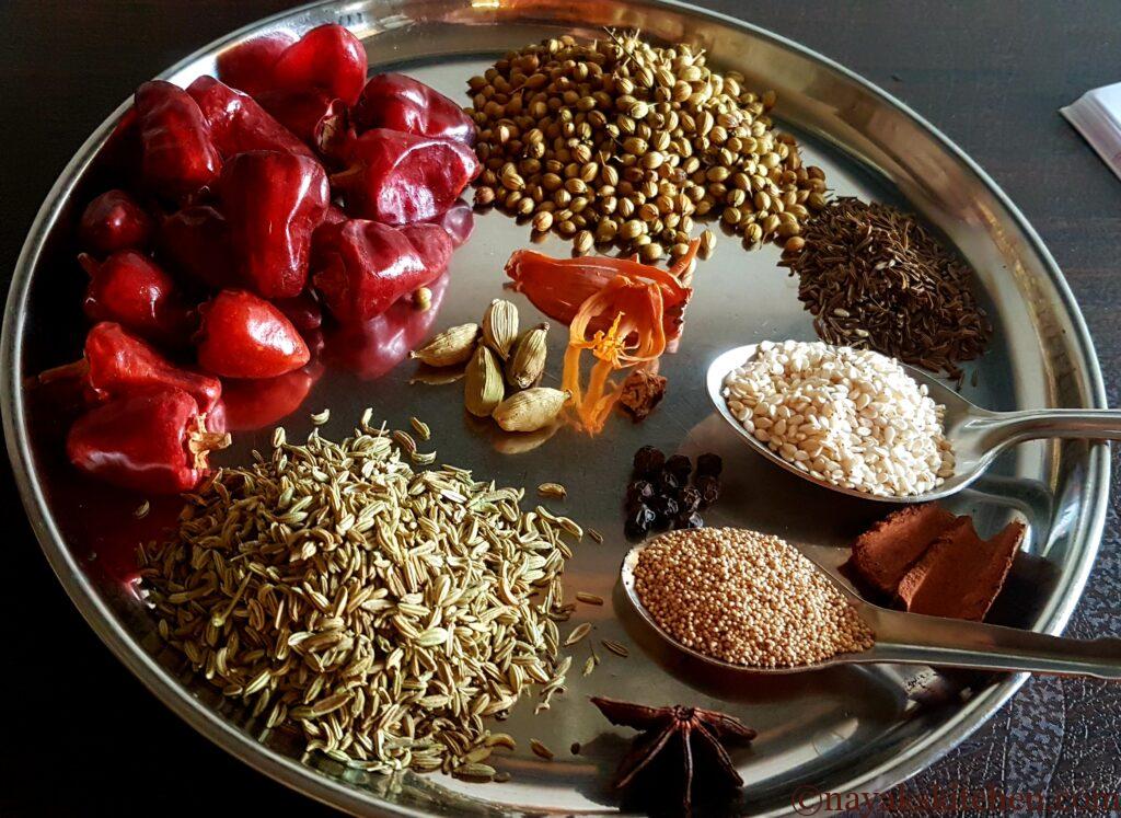 Spices for Chicken Xacuti