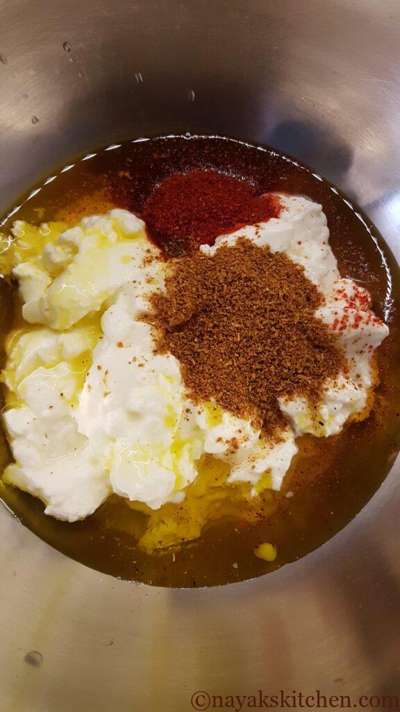 Second marination ingredients