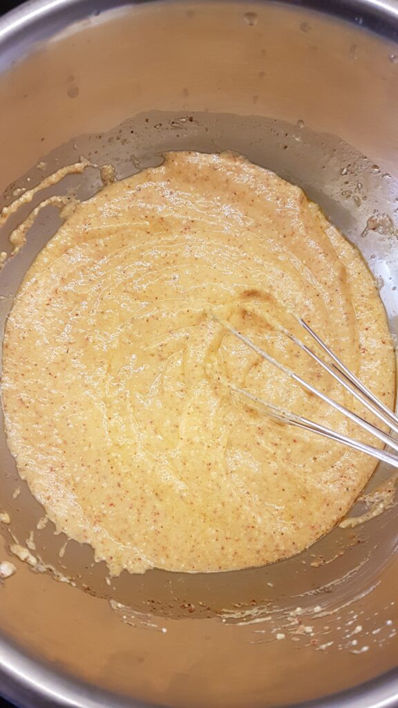 Whisked ingredients of second marination