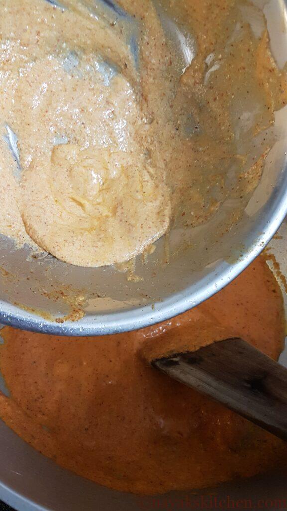 Add any leftover marination