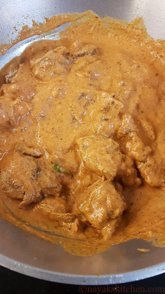 Mixing everything well