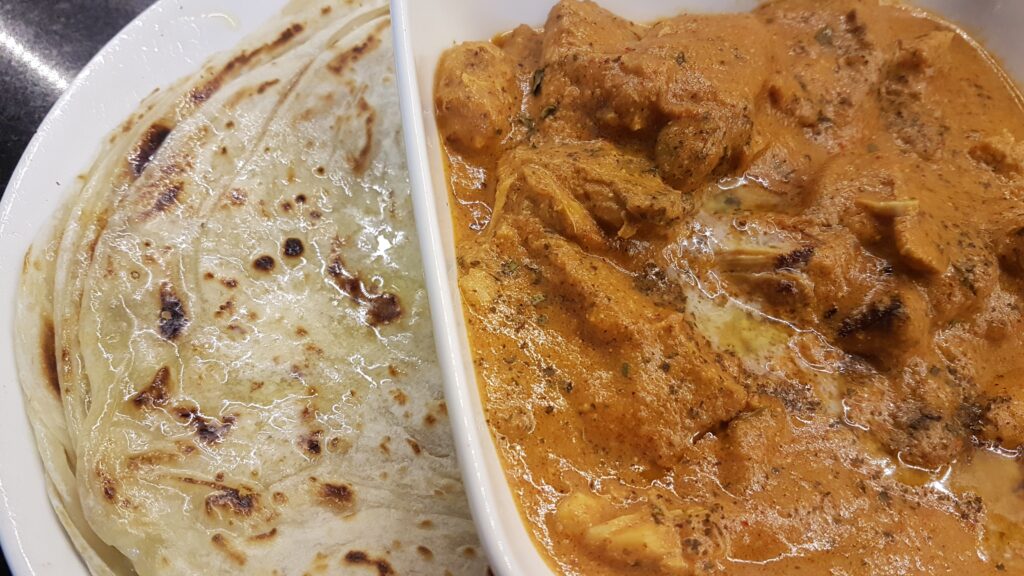 Butter Chicken with paratha