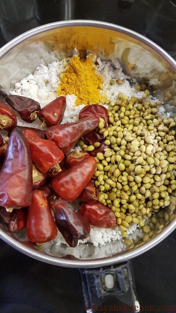 Coconut curry base for Khatkhate