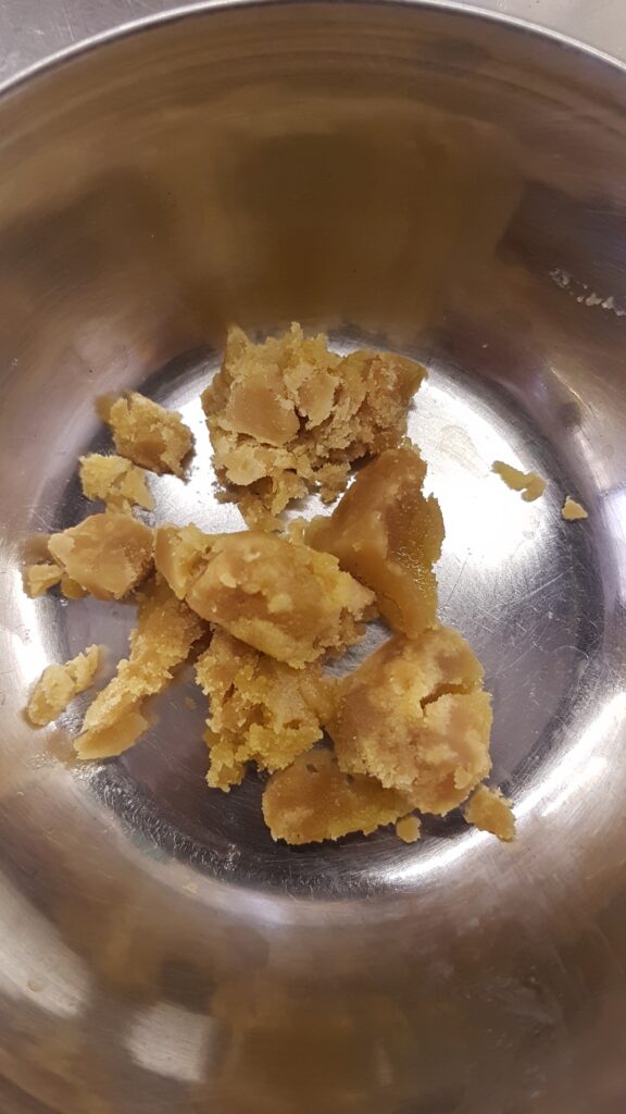 Adding jaggery