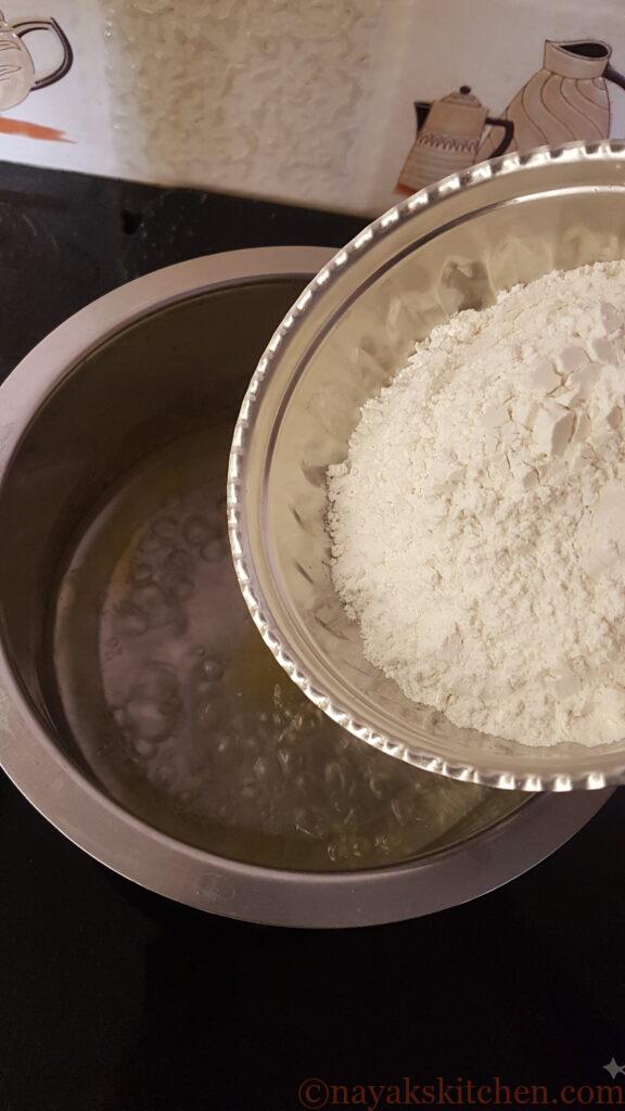 Adding rice flour