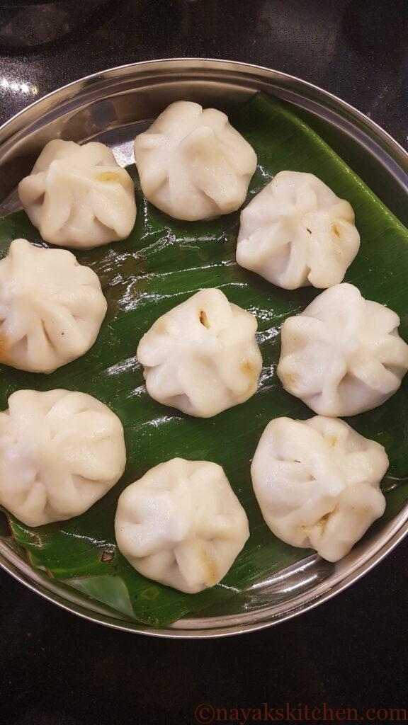 Steamed modak or Ukdiche modak