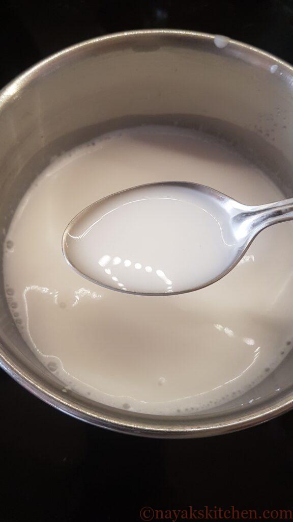Thin coconut milk for rosatle fov