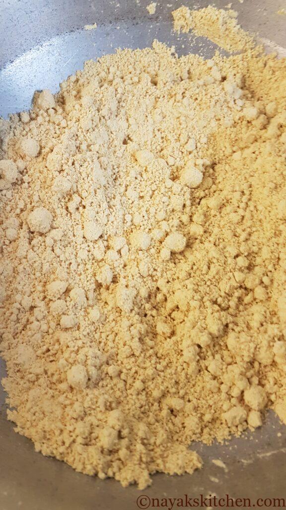 Roasted golden flour