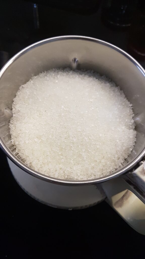 Sugar in a mixie jar