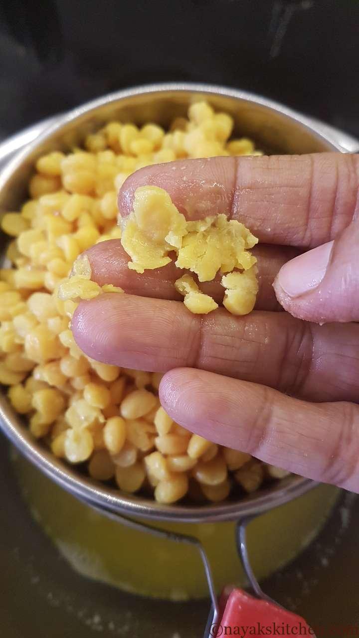 Cooked chana dal