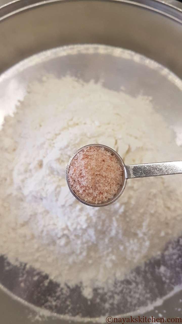 Adding salt to maida